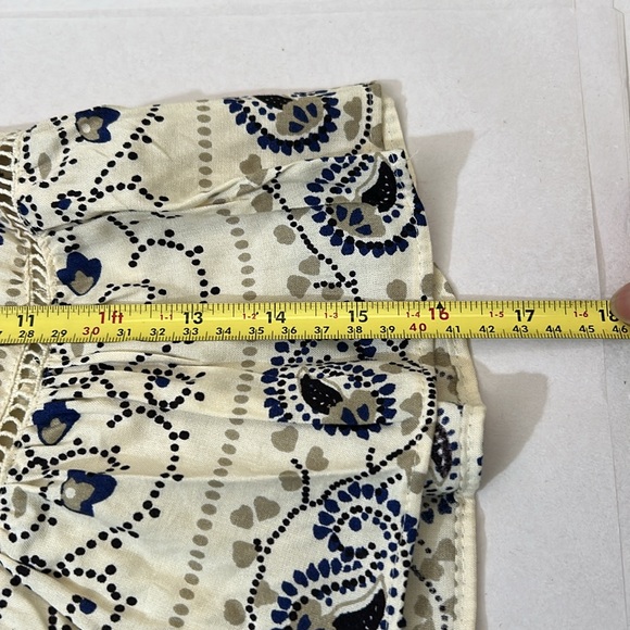 Francesca’s Collections Skirt Womens XS Ivory Paisley New - Picture 8 of 9